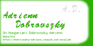 adrienn dobrovszky business card